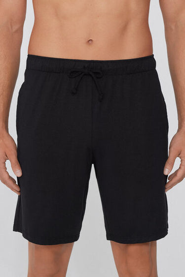 Viscose Shorts with Pockets and Drawstring