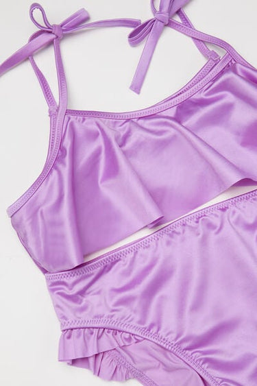Girls’ Shiny Glam Bikini Bralette and Bottoms