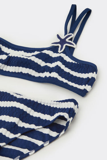 Girls’ Sailor Stripes Bikini Bralette and Bottoms