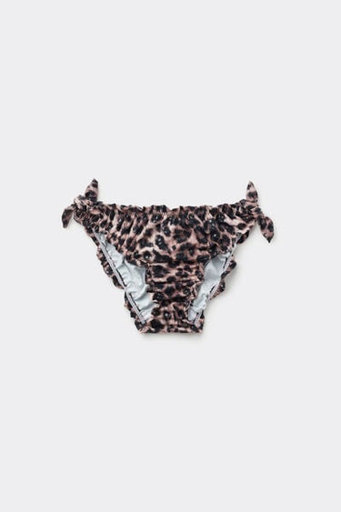 Girls’ Crinkled Bikini Bottoms with Ties