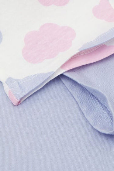 Girls’ Cloud Print Cotton Long Pyjamas