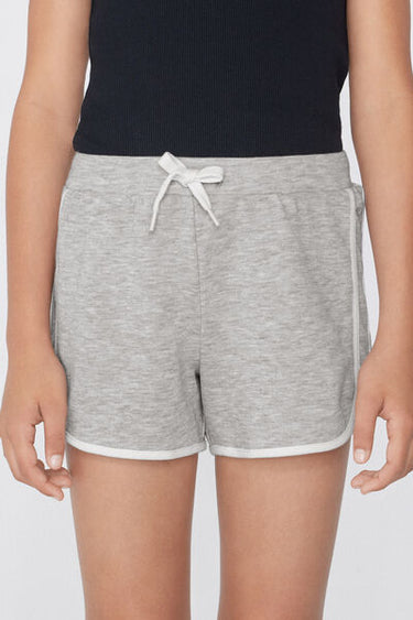 Girls' Cotton Fleece Shorts with Piping