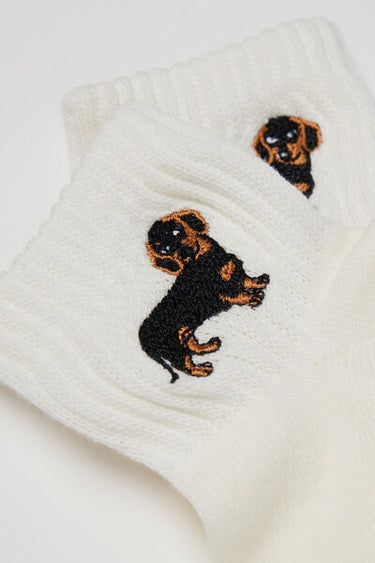 Girls’ Short Patterned Sport Socks