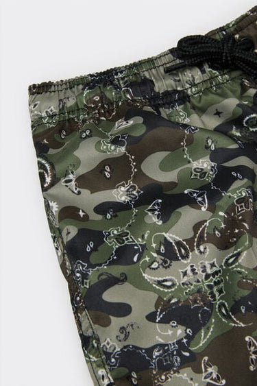 Boys’ Printed Canvas Swimming Shorts
