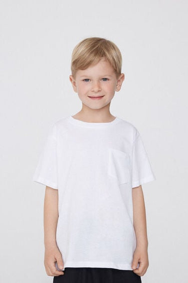 Boys’ Cotton Round Neck T-Shirt with Pocket