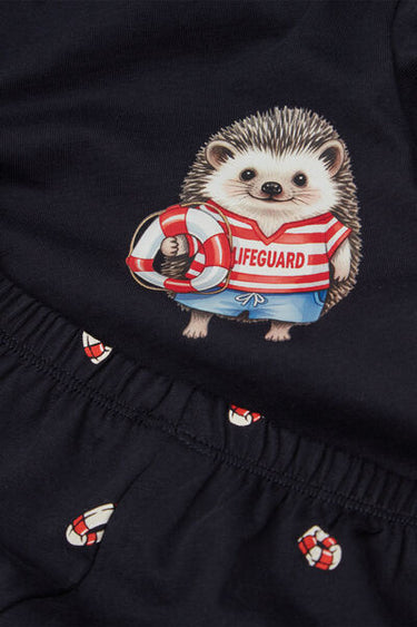 Boys’ Hedgehog Print Short Cotton Pyjamas