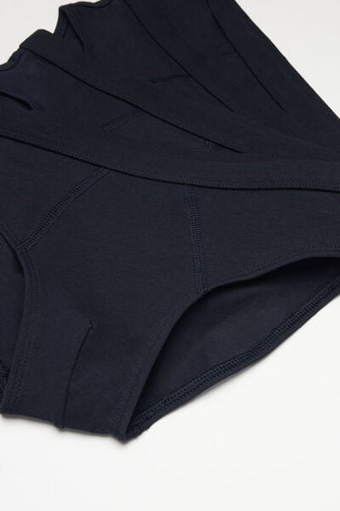 4 Pairs of Boys' Basic Cotton Briefs