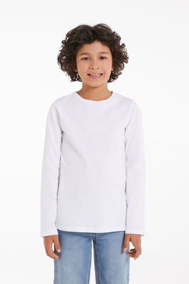 Unisex Kids’ Basic Long-Sleeved Cotton Top