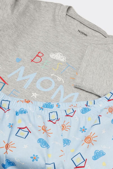 Unisex Kids’ Best Mom Short Cotton Pyjamas