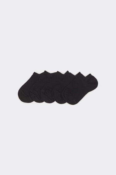 5 Pairs of Unisex Kids’ Cotton Trainer Socks