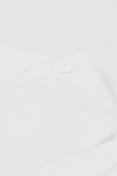 Baby Plain Pure Cotton Bodysuit with Short Sleeves
