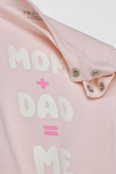 Baby Printed Pure Cotton Bodysuit with Short Sleeves