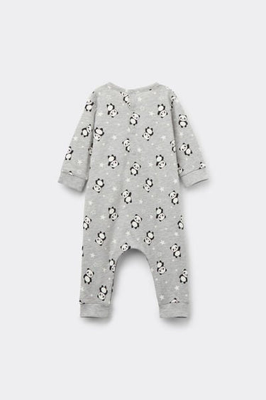 Baby Pure Cotton Playsuit with Long Sleeves