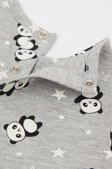 Baby Pure Cotton Playsuit with Long Sleeves