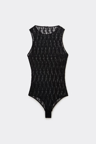 Lace Body with Wide Racer Back Shoulder Straps