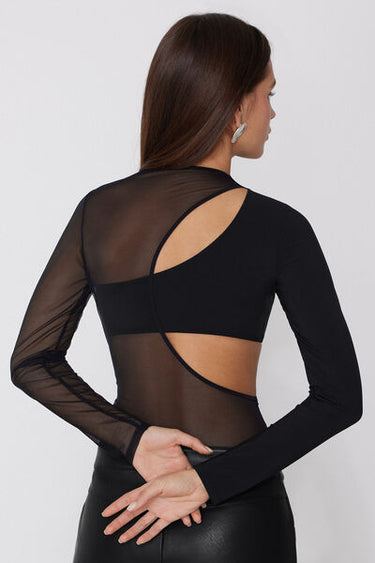 Essential Tulle Long Sleeve Body with Cut-Outs