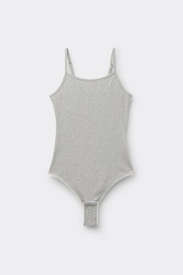 Cotton Cutie Ribbed Body with Narrow Shoulder Straps