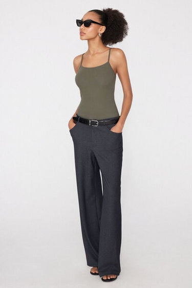 Cotton Cutie Ribbed Body with Narrow Shoulder Straps