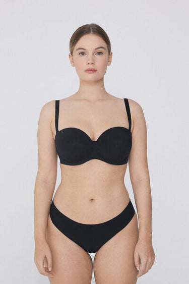 Full Coverage Recycled Microfibre Slightly Padded Bandeau Bra