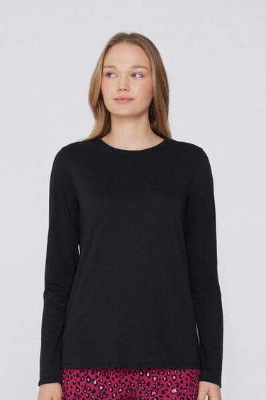 Long Sleeve Round Neck 100% Cotton T-shirt