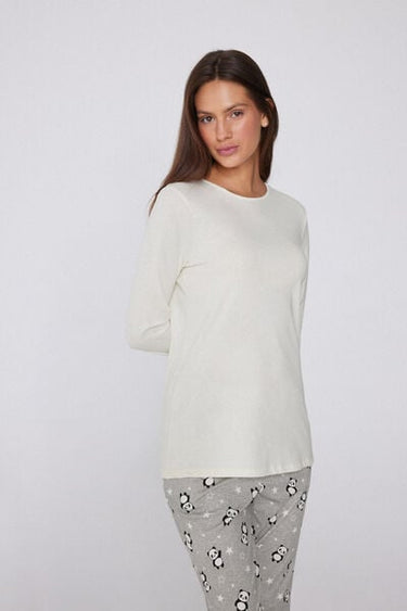 Long Sleeve Round Neck 100% Cotton T-shirt