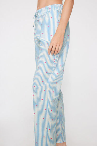 Cotton Canvas Drawstring Trousers