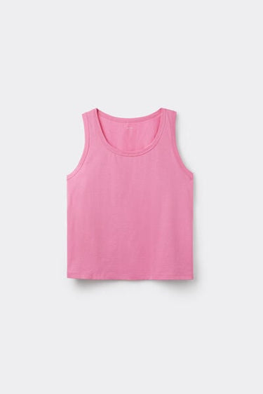 Plain Colour Cotton Camisole with Wide Shoulder Straps