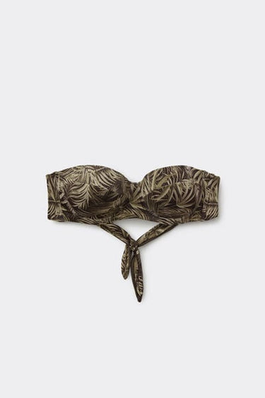 Golden Tropics Padded Bandeau Bikini Top