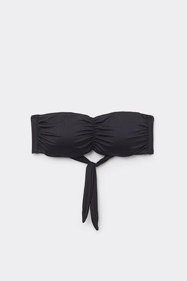 Recycled Microfibre Bandeau Bikini Top with Removable Padding