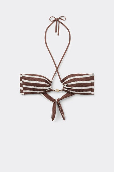 Desert Stripes Bikini Top with Removable Padding