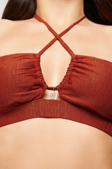 Rum Paradise Bay Tie Bikini Top