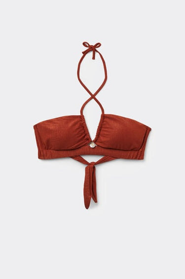 Rum Paradise Bay Tie Bikini Top