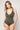 Timeless Look Camo Green One-Piece Triangle Swimsuit