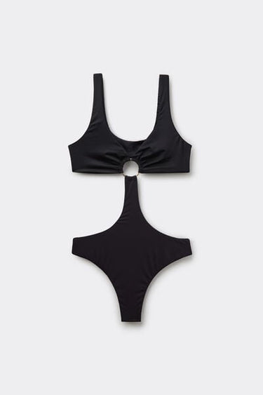 Recycled Microfibre Cut-Out One-Piece Trikini