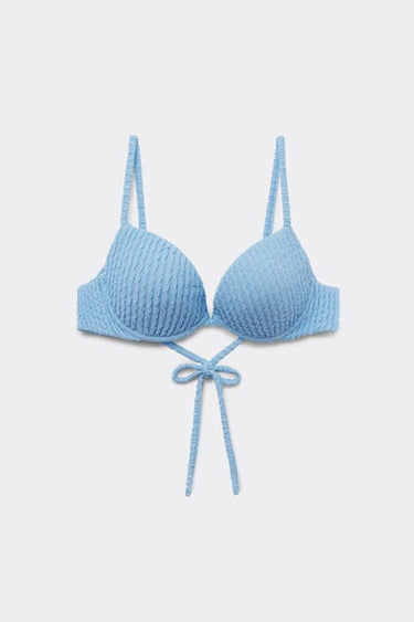 Dreamy Texture Padded Push-Up Bikini Top
