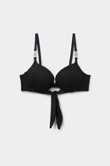 Jewel Net Lightly Padded Push-Up Bikini Top