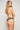 Chevron Shine Rounded High-Cut Brazilian Bikini Bottoms