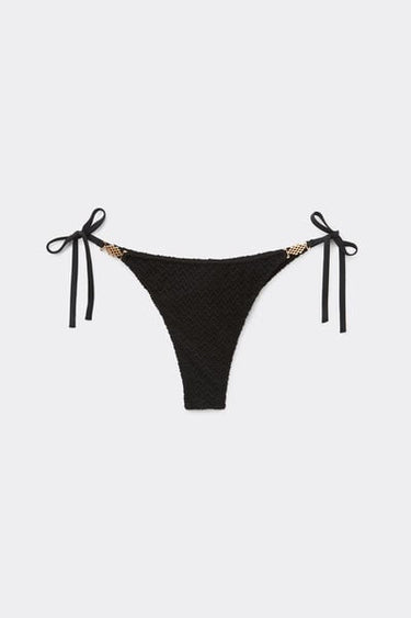 Jewel Net Tie Brazilian Bikini Bottoms
