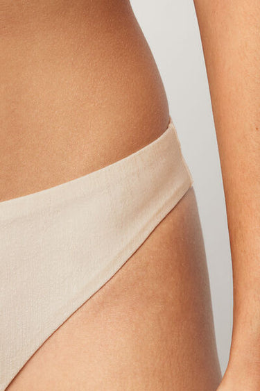 White Paradise Bay Brazilian Bikini Bottoms