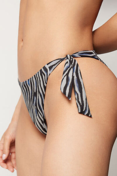 Safari Luxe Tie Bikini Bottoms