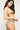 Luxury Chevron High Bikini Bottoms with Gathering