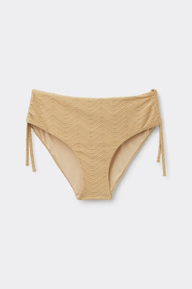 Gold Sparkling Touch High Bikini Bottoms with Gathering