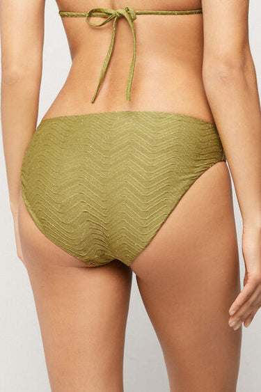 Olive Green Sparkling Touch Classic Bikini Bottoms