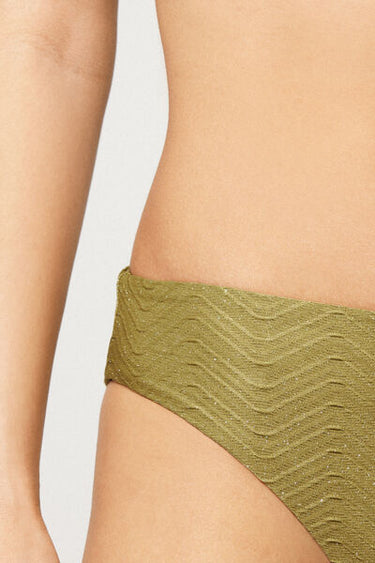 Olive Green Sparkling Touch Classic Bikini Bottoms