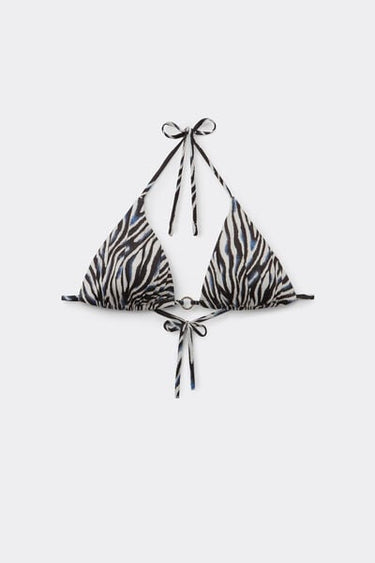 Safari Luxe Lightly Padded Triangle Bikini Top