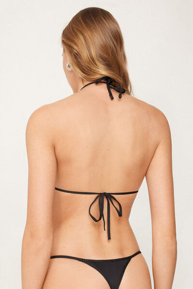 Non-Padded Recycled Microfibre Triangle Bikini Top