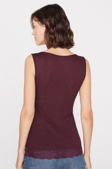 Ultra-Lightweight Merino Wool and Lace Camisole