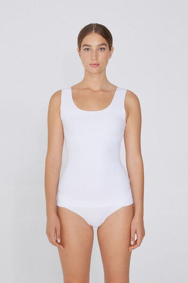 Laser-Cut Organic Cotton Camisole