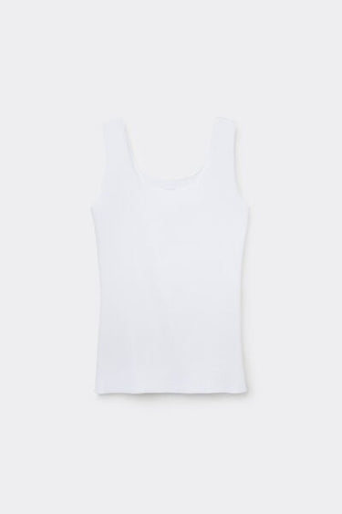Laser-Cut Organic Cotton Camisole
