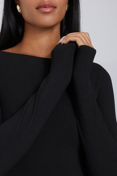 Invisible Therm Long Sleeve Boat Neck Top